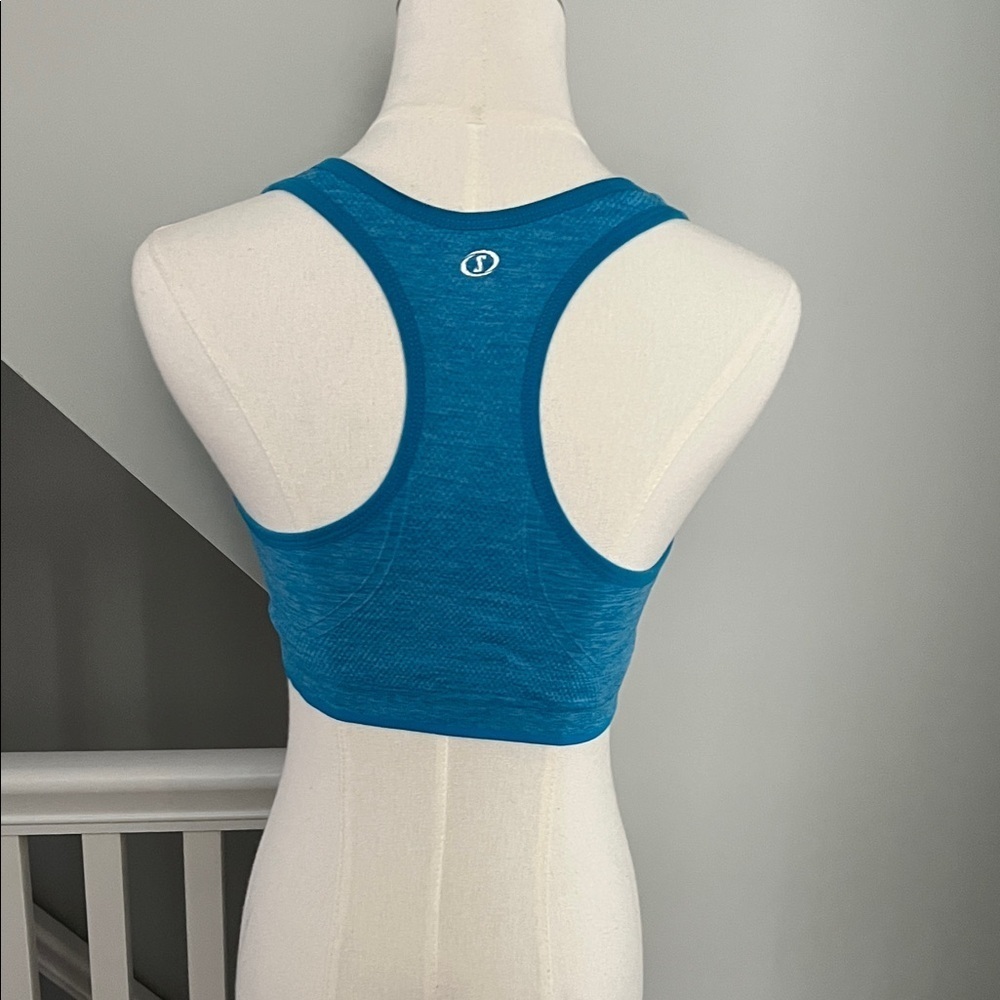 High-Support Teal Racerback Sports Bra - Picture 3 of 3
